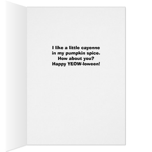 Grappig Halloween Feelin 'Spicy Jack o'Lantern (Binnen (Rechts))