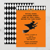Grappig Halloween-feest Kaart (Voorkant / Achterkant)