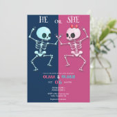 Grappig Halloween geslacht onthullen Kaart (Staand voorkant)