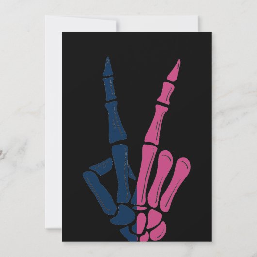 Grappig Halloween geslacht onthullen Kaart (Achterkant)