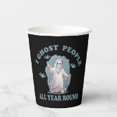 Grappig Halloween gezegde Papieren Bekers (Achterkant)