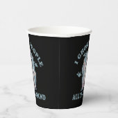 Grappig Halloween gezegde Papieren Bekers (Rechts)