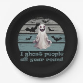 Grappig Halloween gezegde Papieren Bordje (Voorkant)