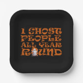 Grappig Halloween gezegde Papieren Bordje (Voorkant)