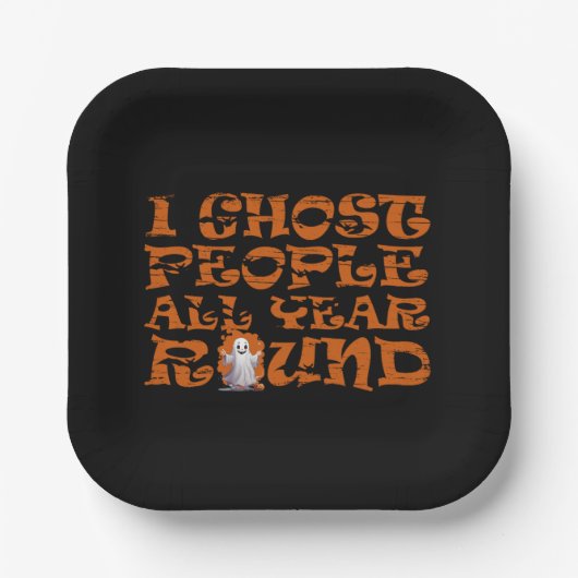 Grappig Halloween gezegde Papieren Bordje (Voorkant)