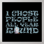 Grappig Halloween gezegde Poster (Voorkant)