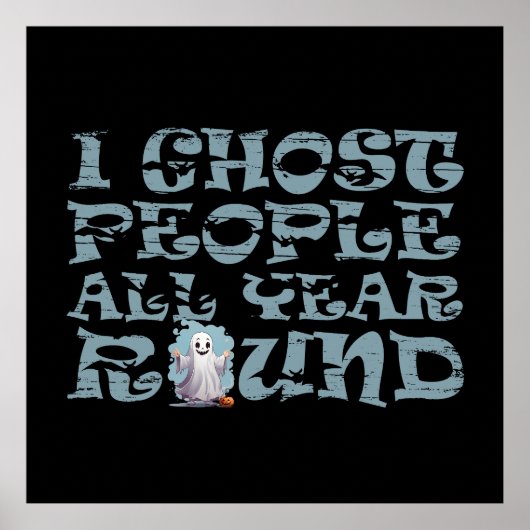 Grappig Halloween gezegde Poster (Voorkant)