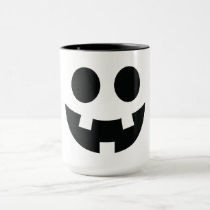 Grappig Halloween Gezicht Bumkin Glimlach Mok