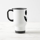 Grappig Halloween Gezicht Bumkin Glimlach Reisbeker (Links)