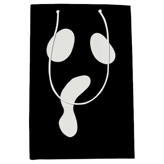 Grappig Halloween gezicht geest eng boek Party Medium Cadeauzakje (Voorkant)