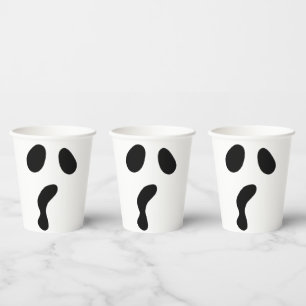 Grappig Halloween gezicht geest eng boek Party Papieren Bekers