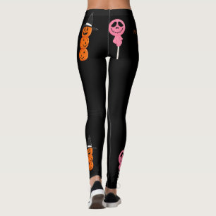 Grappig Halloween gezicht geest pompoen ballon par Leggings