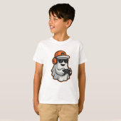 Grappig Halloween Ghost Gamer Pixel Video T-shirt (Voorkant volledig)