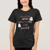 Grappig Halloween Ghost T-Shirt met DarkHumor Quot (Voorkant)