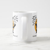 Grappig Halloween "Grumpy, Spooky, Caffeinated!" Grote Koffiekop (Achterkant)