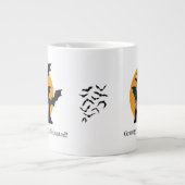 Grappig Halloween "Grumpy, Spooky, Caffeinated!" Grote Koffiekop (Voorkant)