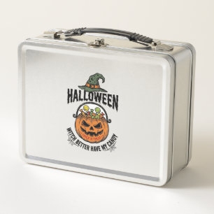 Grappig Halloween Heks Snoep Pompoen Shirt Ontwerp