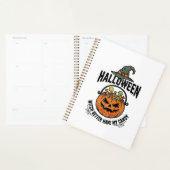 Grappig Halloween Heks Snoep Pompoen Shirt Ontwerp Planner (Display)