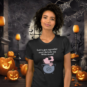 Grappig Halloween Heks Spooky Drink Vrouwen T-shirt