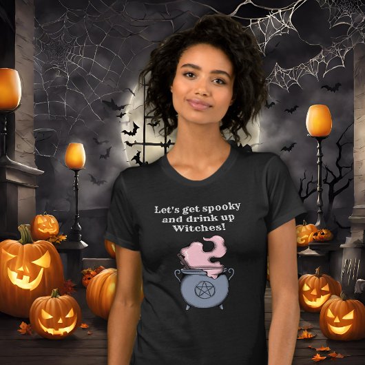 Grappig Halloween Heks Spooky Drink Vrouwen T-shirt