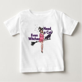 Grappig Halloween Heks T-shirt baby