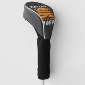 Grappig Halloween Heksen Vrouw Kerkhof Ontwerp Golfheadcover (Schuin)