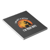 Grappig Halloween Heksen Vrouw Ketel Ontwerp Notitieblok (Schuin)