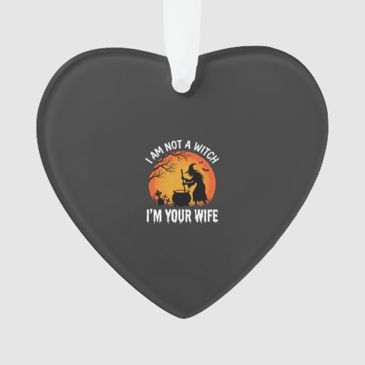 Grappig Halloween Heksen Vrouw Ketel Ontwerp Ornament (voorkant)