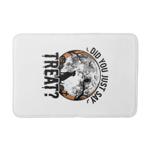 Grappig Halloween Hond Treat Vintage Vector Design Badmat