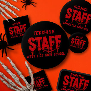 Grappig Halloween Horror Kostuum Adult Staff Party Ronde Button 6,0 Cm