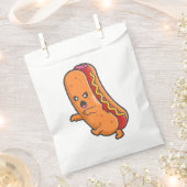 Grappig Halloween hotdog monster Bedankzakje (Geknipt)