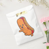 Grappig Halloween hotdog monster Bedankzakje (Gezegeld)