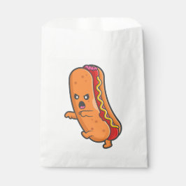 Grappig Halloween hotdog monster Bedankzakje