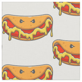 Grappig Halloween hotdog monster Spooky Stof