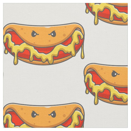 Grappig Halloween hotdog monster Spooky Stof (Close Up)