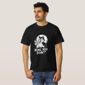 Grappig Halloween Howl You Doin'? T-shirt (Voorkant volledig)