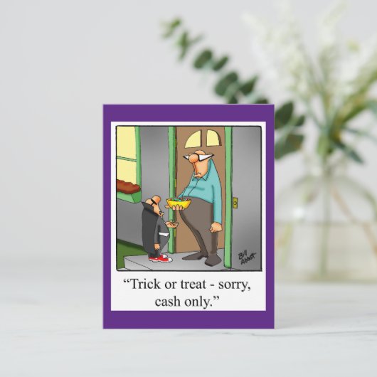 Grappig Halloween Humor Briefkaart "Spectickles" (Staand voorkant)