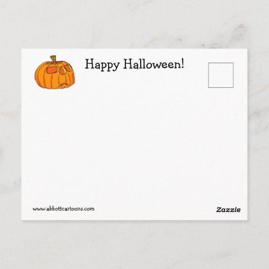 Grappig Halloween Humor Briefkaart "Spectickles" (Achterkant)