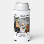 Grappig Halloween Humor Koelbox cadeau Seltzer Blikjeskoeler (Seltzer Voorkant)