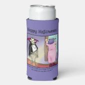 Grappig Halloween Humor Koelbox cadeau Seltzer Blikjeskoeler (Seltzer Voorkant)