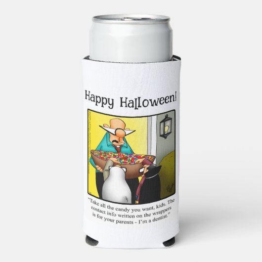 Grappig Halloween Humor Koelbox cadeau Seltzer Blikjeskoeler (Seltzer Voorkant)