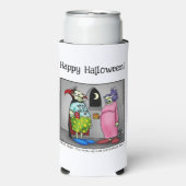 Grappig Halloween Humor Koelbox cadeau Seltzer Blikjeskoeler (Seltzer Voorkant)