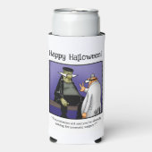 Grappig Halloween Humor Koelbox cadeau Seltzer Blikjeskoeler (Seltzer Voorkant)