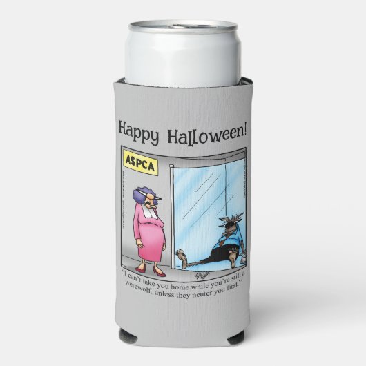 Grappig Halloween Humor Koelbox cadeau Seltzer Blikjeskoeler (Seltzer Voorkant)