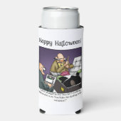 Grappig Halloween Humor Koelbox cadeau Seltzer Blikjeskoeler (Seltzer Voorkant)