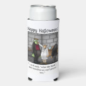 Grappig Halloween Humor Koelbox cadeau Seltzer Blikjeskoeler (Seltzer Voorkant)