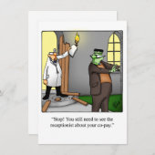 Grappig Halloween Humor Wenskaart Feestdagenkaart (Voorkant / Achterkant)