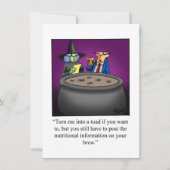 Grappig Halloween Humor Wenskaart Feestdagenkaart (Voorkant)