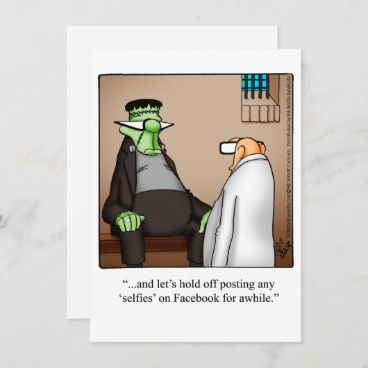 Grappig Halloween Humor Wenskaart Feestdagenkaart (Voorkant / Achterkant)