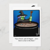 Grappig Halloween Humor Wenskaart Feestdagenkaart (Voorkant / Achterkant)